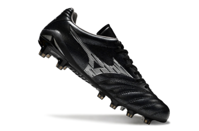 Men's Mizuno Morelia Neo 4 FG Football Boots - Black/Silver