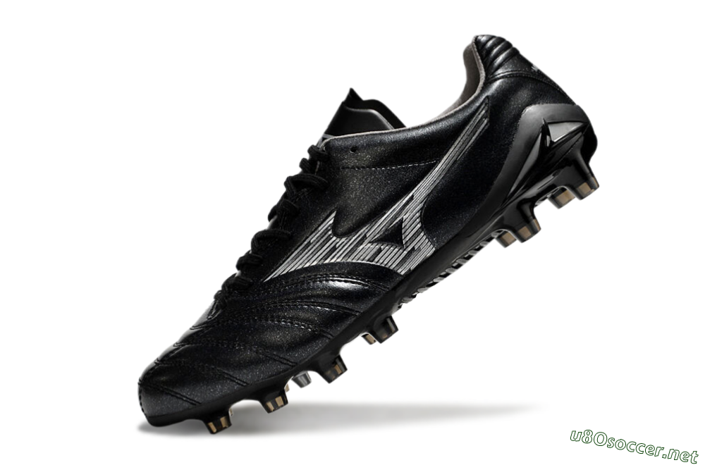 Men's Mizuno Morelia Neo 4 FG Football Boots - Black/Silver 5