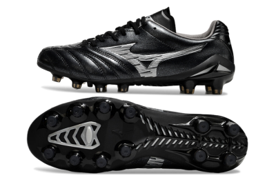 Men's Mizuno Morelia Neo 4 FG Football Boots - Black/Silver