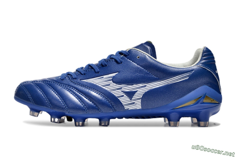 Men's Mizuno Morelia Neo 4 FG Football Boots - Blue/White/Gold 0