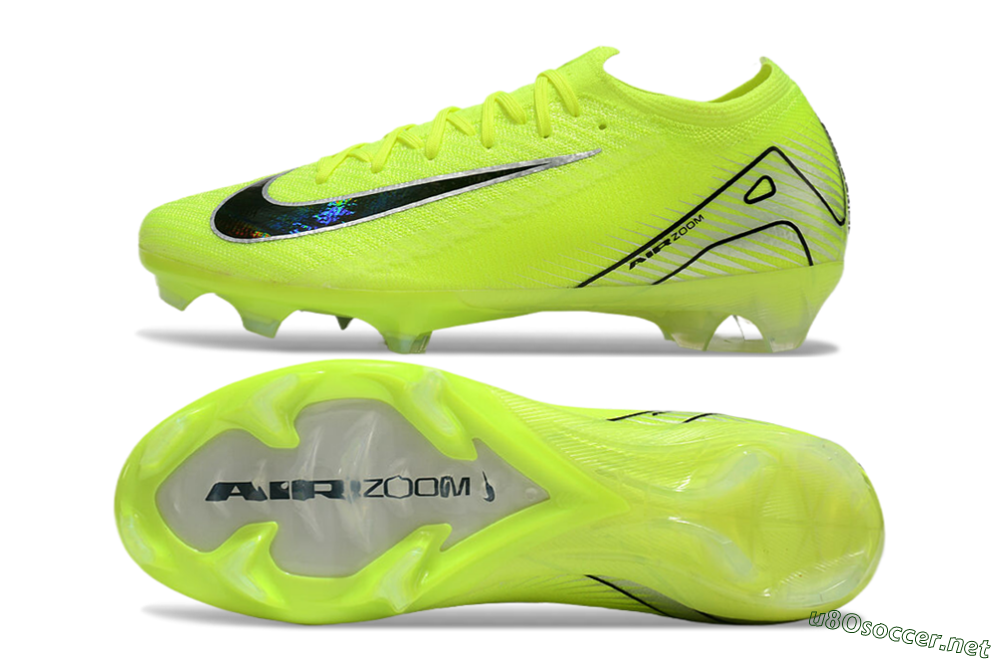 Unisex Nike Air Zoom Mercurial Vapor 16 Elite FG Football Boots - Yellow/Black/Silver 1
