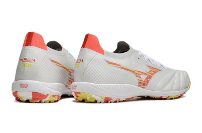 Men's Mizuno Morelia Neo Sala M8 TF Football Shoes - White/Red/Yellow