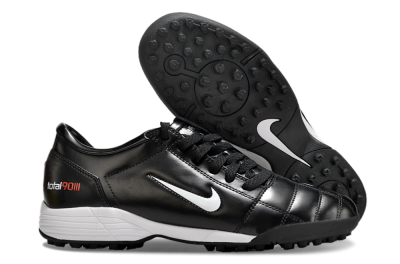 Men's Nike Total 90 II TF Football Shoes - Black/White/Red