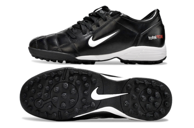 Men's Nike Total 90 II TF Football Shoes - Black/White/Red