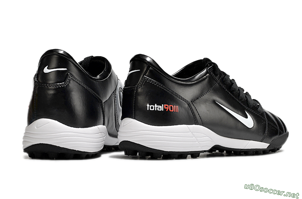 Men's Nike Total 90 II TF Football Shoes - Black/White/Red 6
