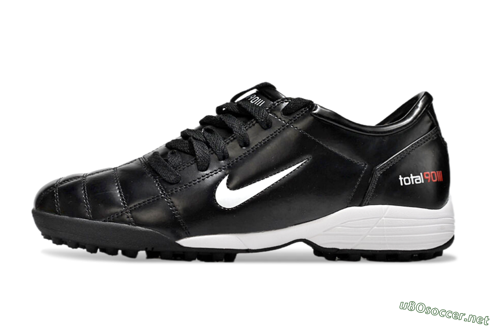 Men's Nike Total 90 II TF Football Shoes - Black/White/Red 0