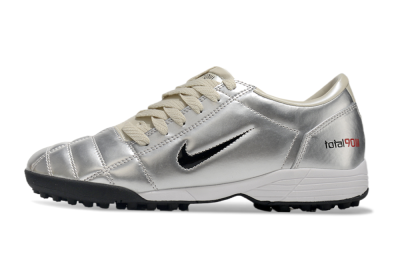 Men's Nike Total 90 II TF Football Shoes - Silver/Green/Red