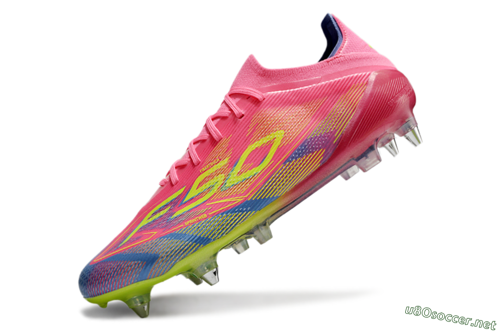 Men's Adidas F50 Elite SG Football Boots - Red/Yellow/Blue 5