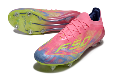 Men's Adidas F50 Elite SG Football Boots - Red/Yellow/Blue
