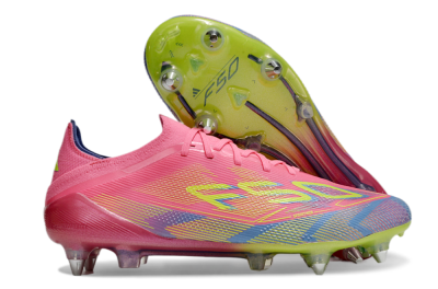 Men's Adidas F50 Elite SG Football Boots - Red/Yellow/Blue