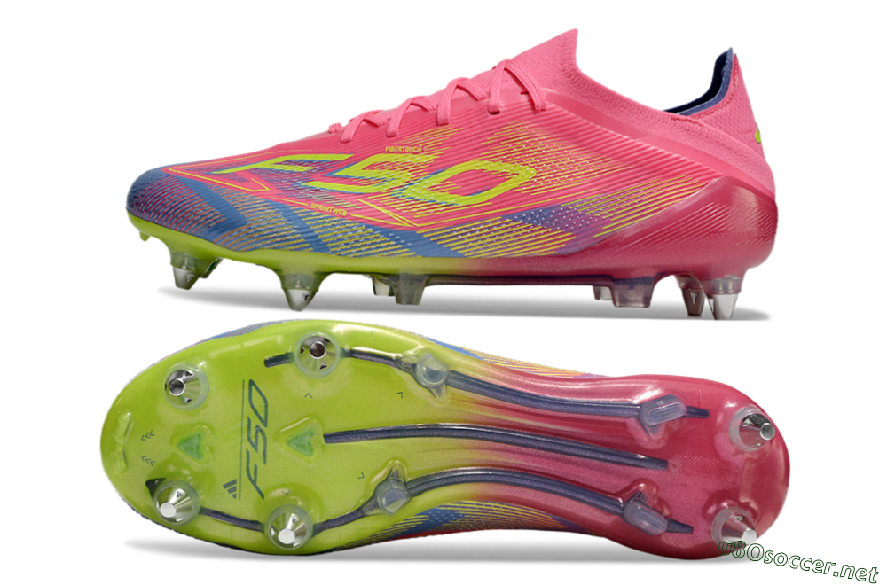 Men's Adidas F50 Elite SG Football Boots - Red/Yellow/Blue 1