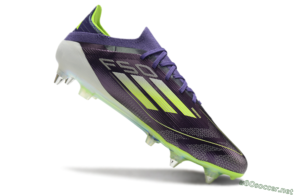 Men's Adidas F50 Elite SG Football Boots - Purple/Yellow/White 4