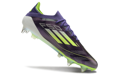 Men's Adidas F50 Elite SG Football Boots - Purple/Yellow/White