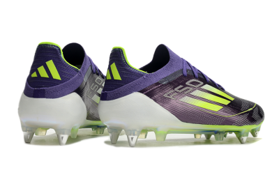 Men's Adidas F50 Elite SG Football Boots - Purple/Yellow/White