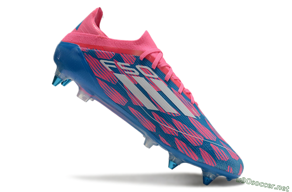 Men's Adidas F50 Elite SG Football Boots - Blue/Pink/White 4