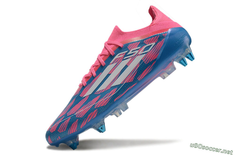 Men's Adidas F50 Elite SG Football Boots - Blue/Pink/White 5