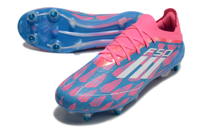 Men's Adidas F50 Elite SG Football Boots - Blue/Pink/White