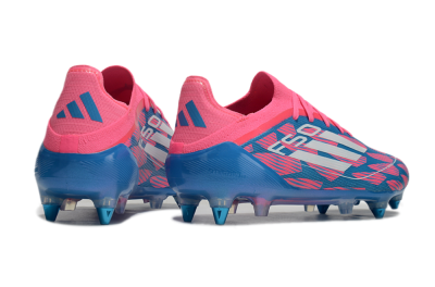 Men's Adidas F50 Elite SG Football Boots - Blue/Pink/White