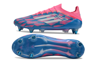 Men's Adidas F50 Elite SG Football Boots - Blue/Pink/White