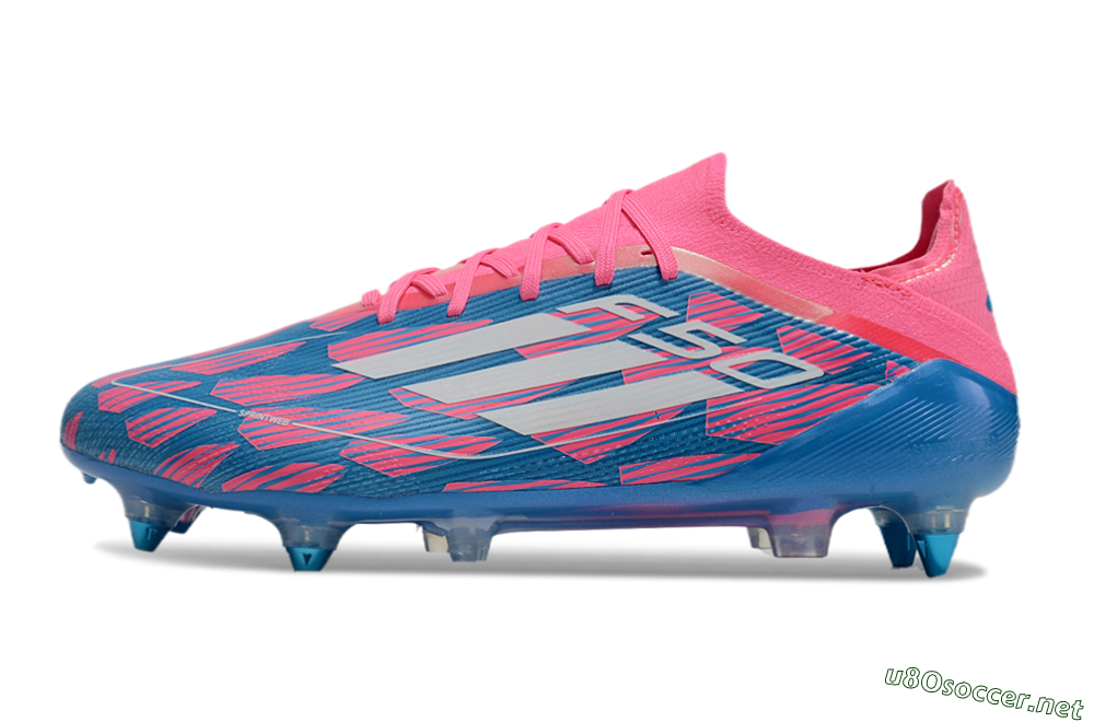 Men's Adidas F50 Elite SG Football Boots - Blue/Pink/White 0