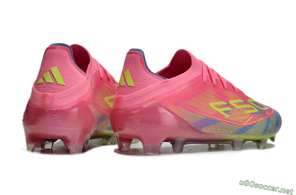Men's Adidas F50 Elite FG Football Boots - Red/Yellow/Blue 6