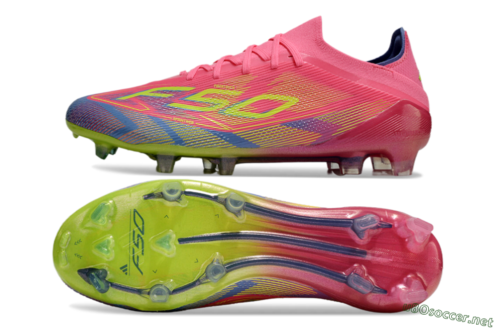 Men's Adidas F50 Elite FG Football Boots - Red/Yellow/Blue 1