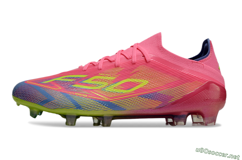 Men's Adidas F50 Elite FG Football Boots - Red/Yellow/Blue 0