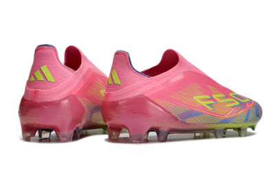 Men's Adidas F50 Elite Laceless FG Football Boots - Red/Yellow/Blue