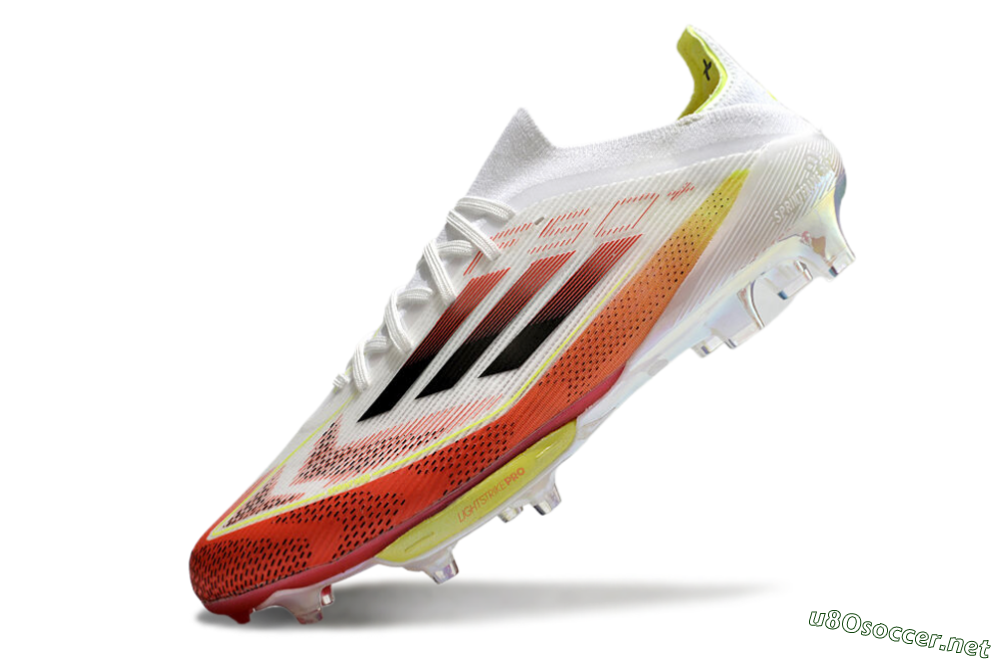 Men's Adidas F50+ Lightstrike Elite FG Football Boots - Red/White/Yellow 5