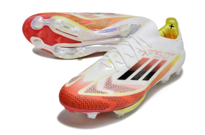 Men's Adidas F50+ Lightstrike Elite FG Football Boots - Red/White/Yellow