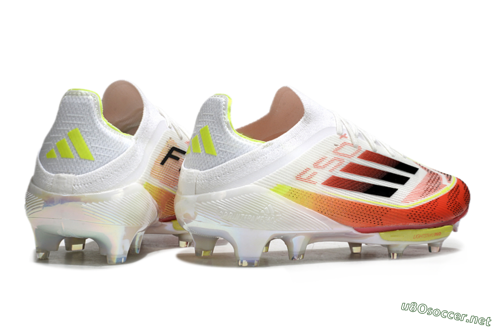 Men's Adidas F50+ Lightstrike Elite FG Football Boots - Red/White/Yellow 6