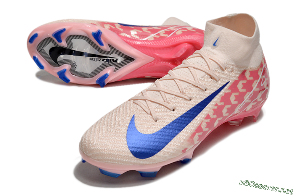 Unisex Nike Air Zoom Mercurial Superfly 10 Elite FG Football Boots - Pink/Blue/Red 3
