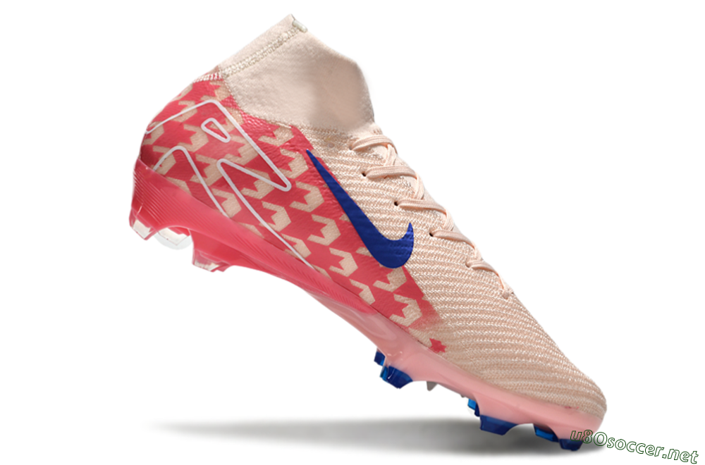 Unisex Nike Air Zoom Mercurial Superfly 10 Elite FG Football Boots - Pink/Blue/Red 4