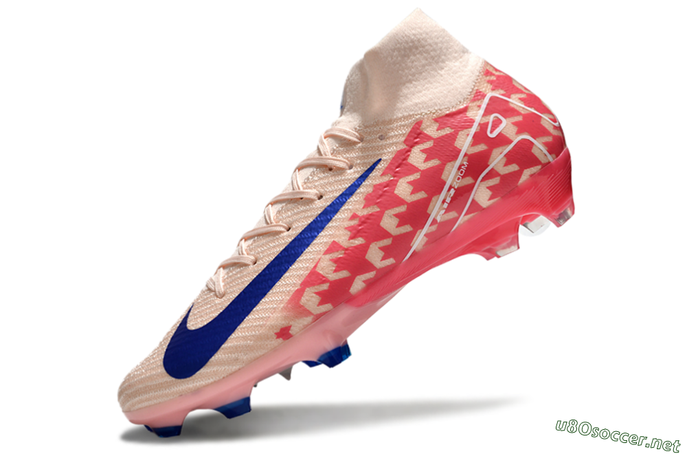 Unisex Nike Air Zoom Mercurial Superfly 10 Elite FG Football Boots - Pink/Blue/Red 5