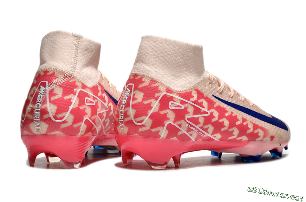 Unisex Nike Air Zoom Mercurial Superfly 10 Elite FG Football Boots - Pink/Blue/Red 6