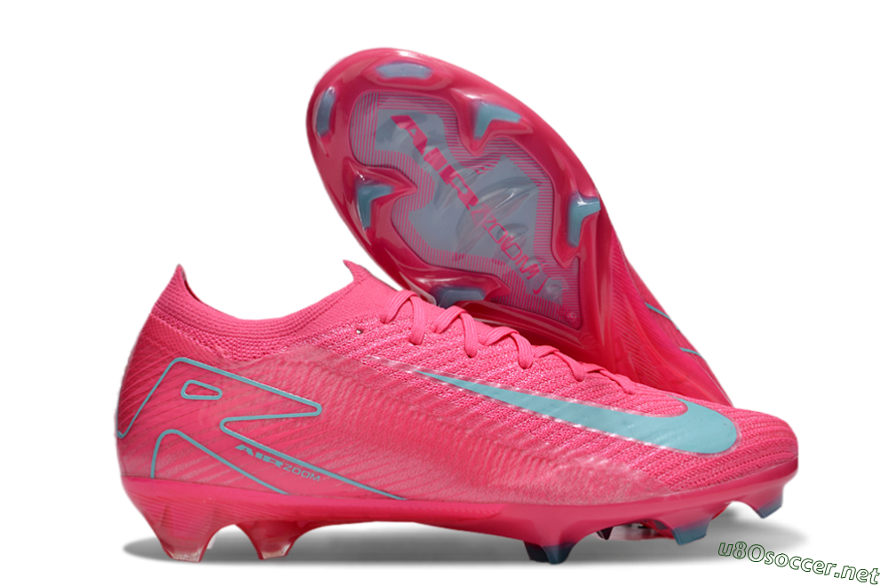 Unisex Nike Air Zoom Mercurial Vapor 16 Elite FG Football Boots - Red/Jade/White 2