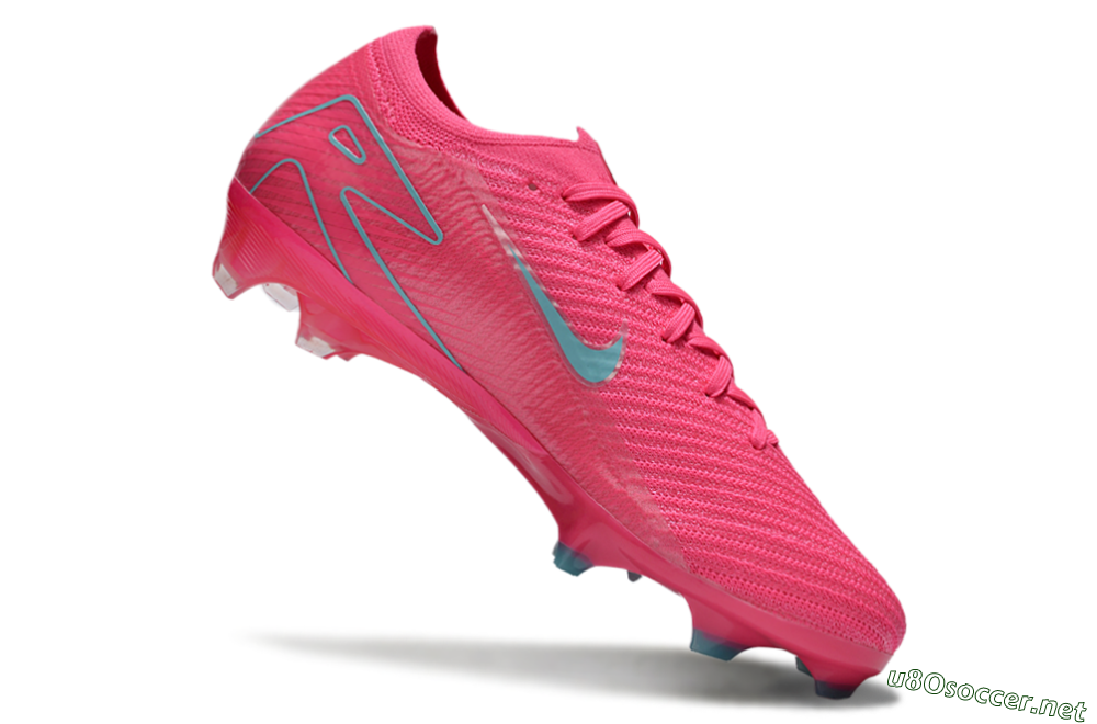 Unisex Nike Air Zoom Mercurial Vapor 16 Elite FG Football Boots - Red/Jade/White 4