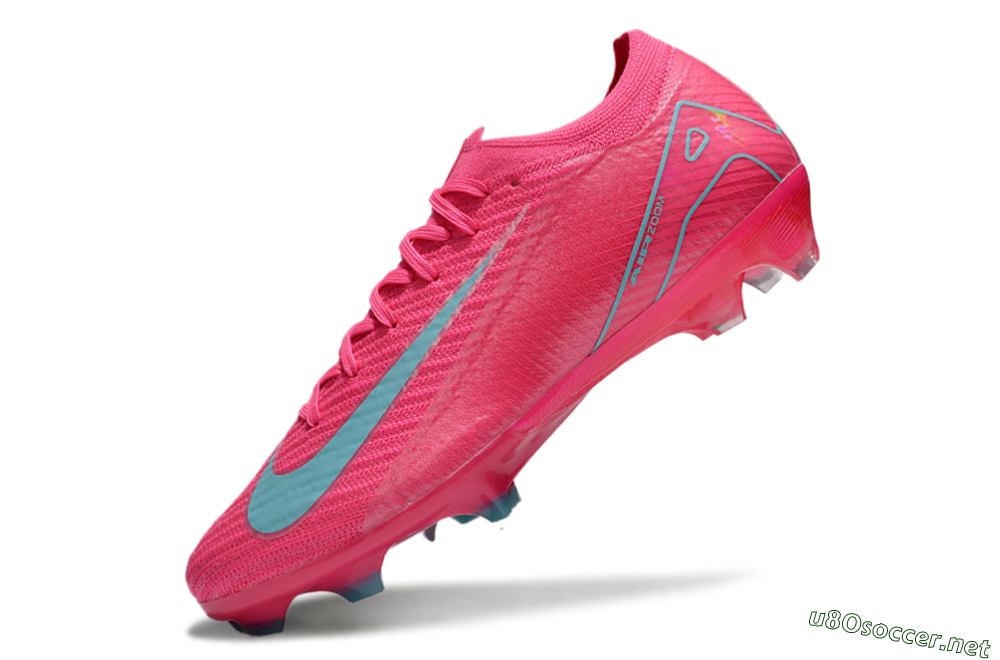 Unisex Nike Air Zoom Mercurial Vapor 16 Elite FG Football Boots - Red/Jade/White 5
