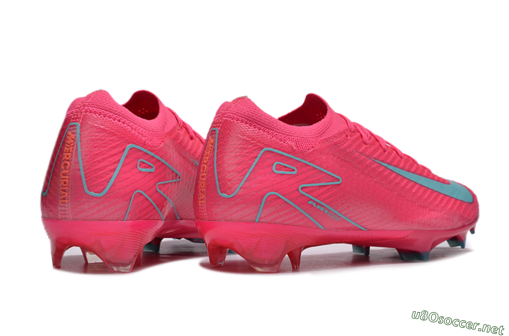 Unisex Nike Air Zoom Mercurial Vapor 16 Elite FG Football Boots - Red/Jade/White 6