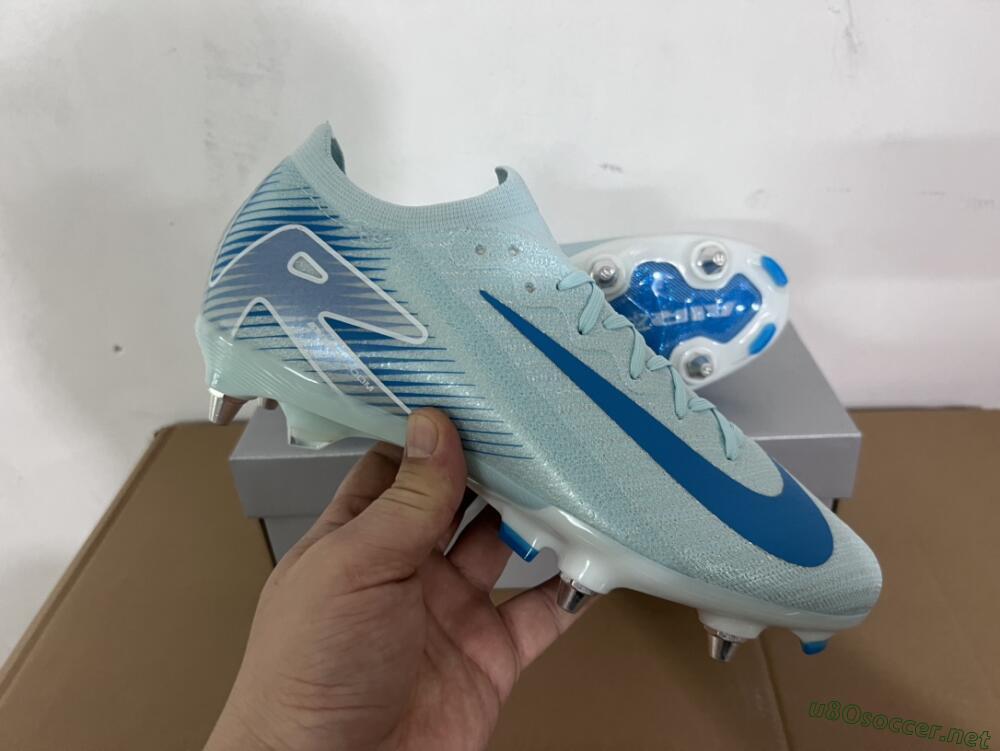 Men's Nike Air Zoom Mercurial Vapor 16 Elite SG Football Boots - Jade/Blue/White