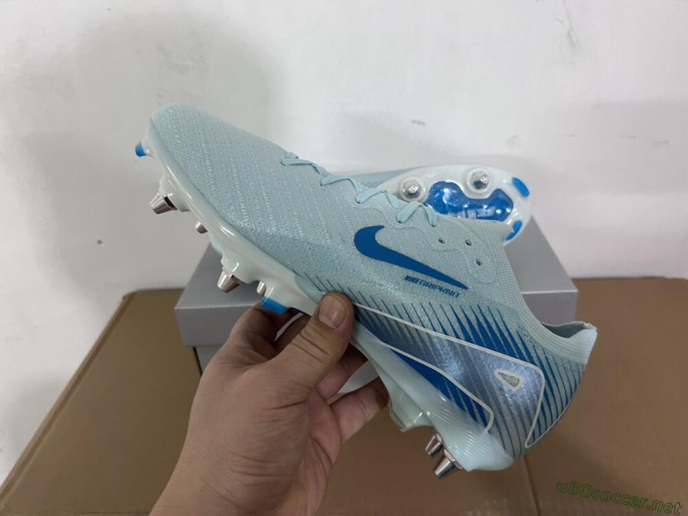 Men's Nike Air Zoom Mercurial Vapor 16 Elite SG Football Boots - Jade/Blue/White