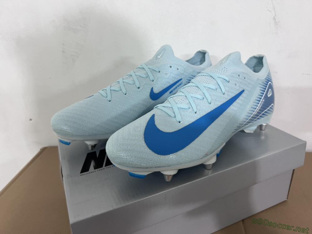 Men's Nike Air Zoom Mercurial Vapor 16 Elite SG Football Boots - Jade/Blue/White