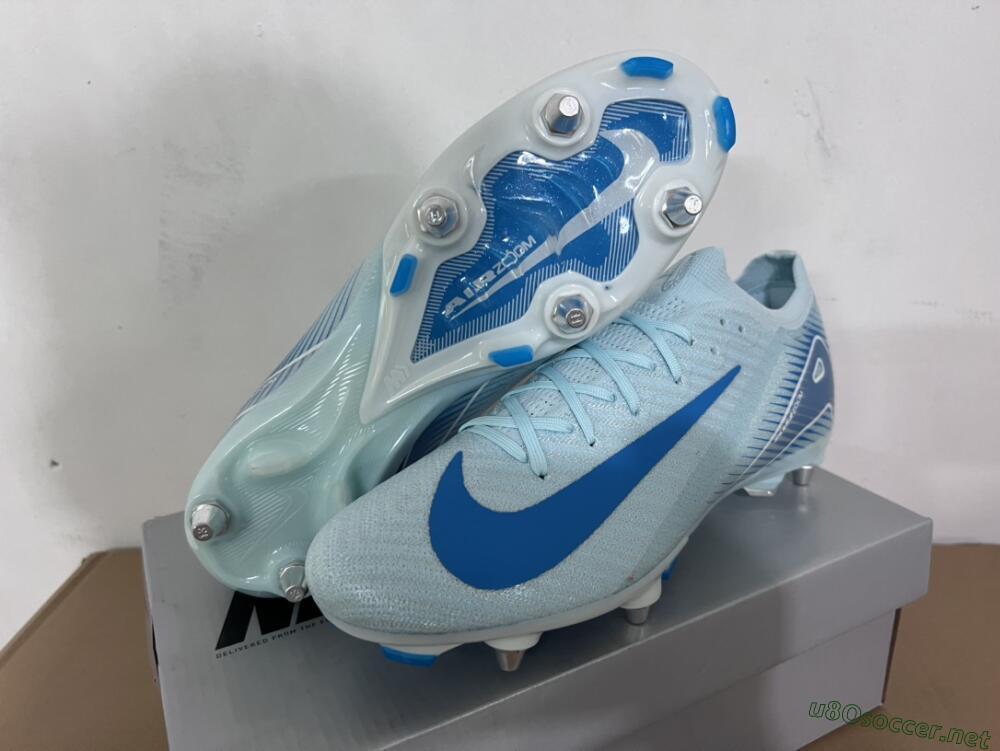 Men's Nike Air Zoom Mercurial Vapor 16 Elite SG Football Boots - Jade/Blue/White