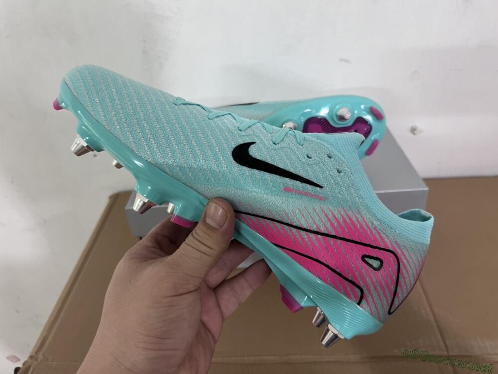 Men's Nike Air Zoom Mercurial Vapor 16 Elite SG Football Boots - Jade/Black/Pink