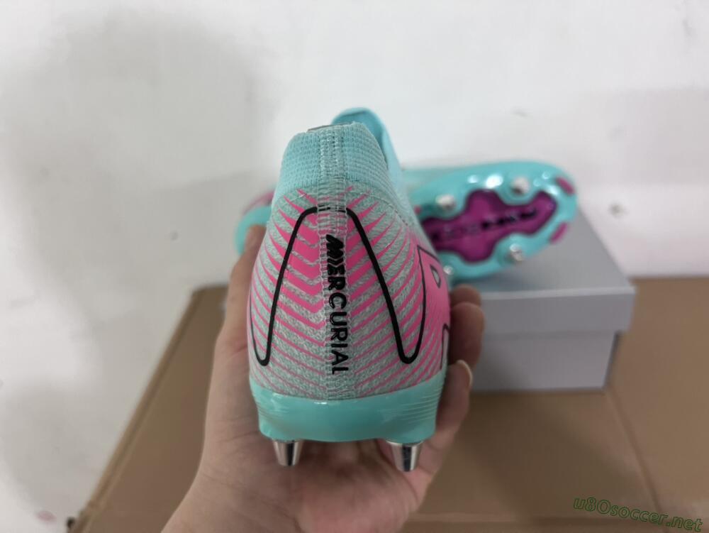 Men's Nike Air Zoom Mercurial Vapor 16 Elite SG Football Boots - Jade/Black/Pink