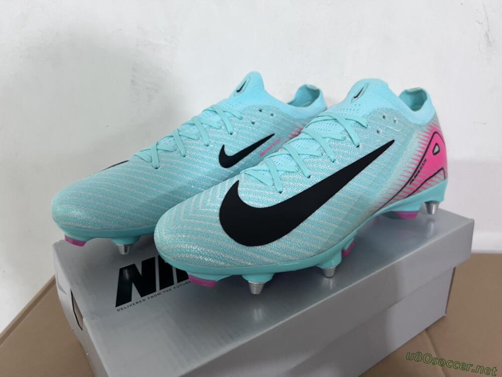 Men's Nike Air Zoom Mercurial Vapor 16 Elite SG Football Boots - Jade/Black/Pink