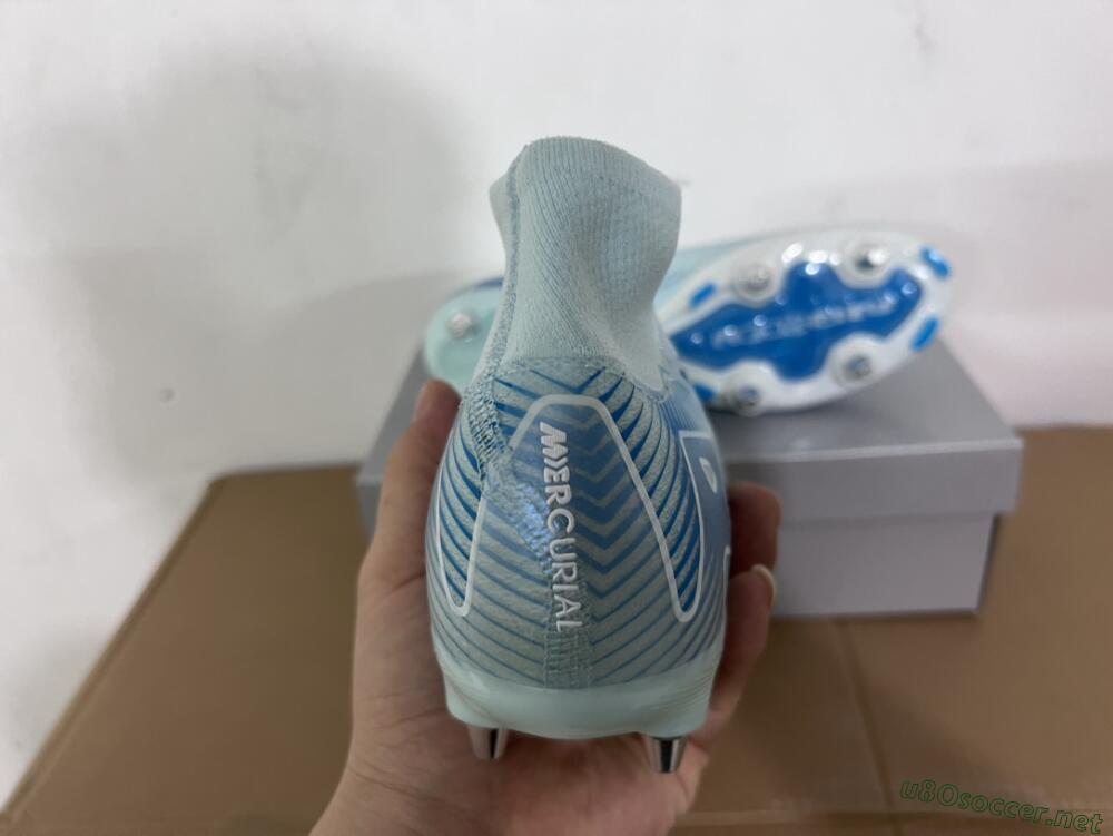 Men's Nike Air Zoom Mercurial Superfly 10 Elite SG Football Boots - Jade/Blue/White