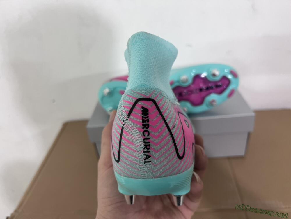 Men's Nike Air Zoom Mercurial Superfly 10 Elite SG Football Boots - Jade/Black/Pink