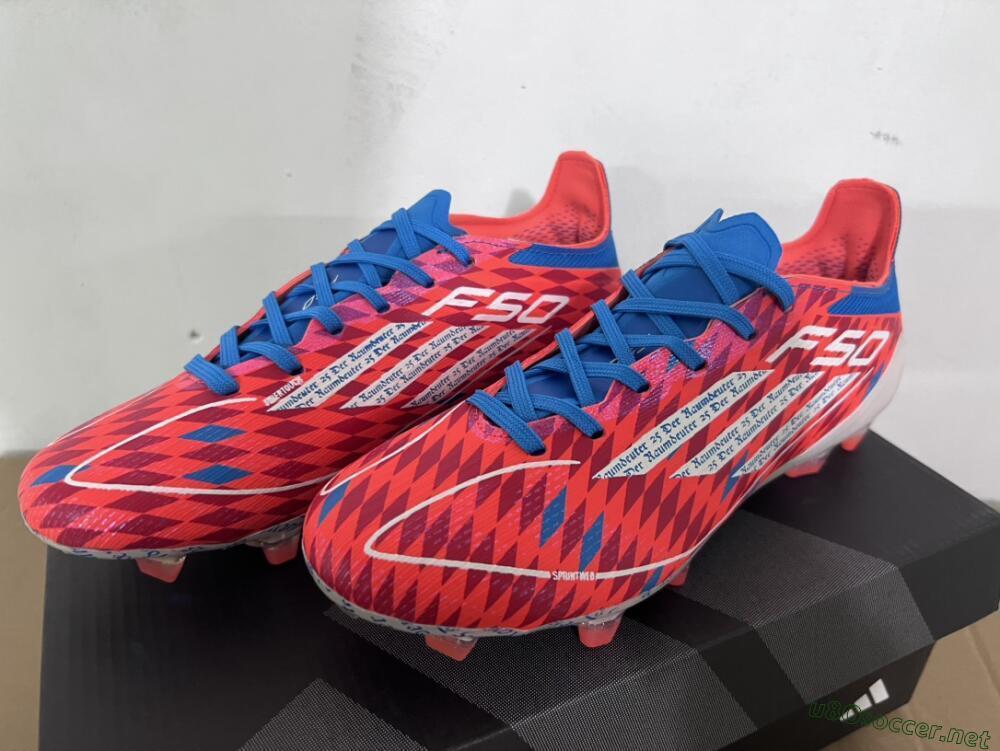 Men's Adidas F50 Elite FG Football Boots - Red/White/Blue