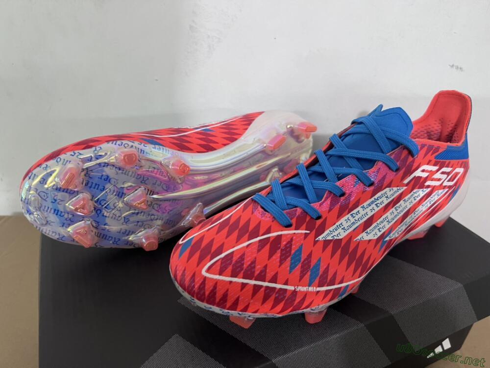 Men's Adidas F50 Elite FG Football Boots - Red/White/Blue